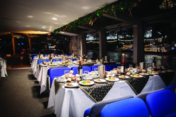 New Year's Eve cruise on the Thames with dinner